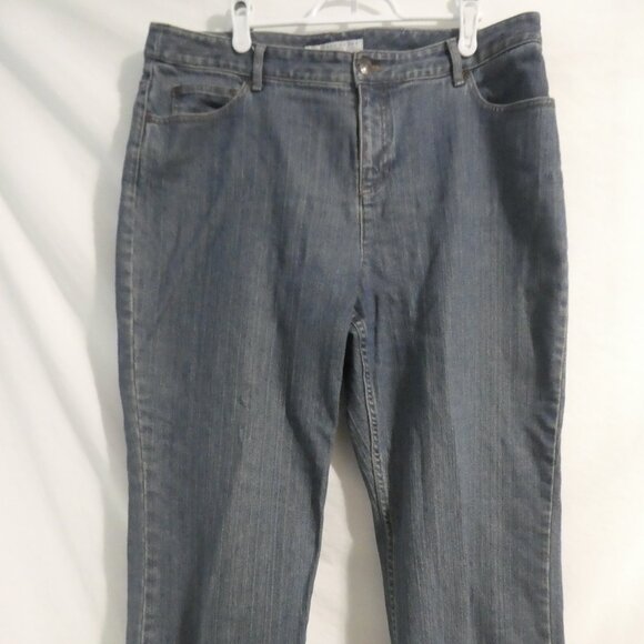 GEOFFREY BEENE SPORT Stretch | size 14 R | Classic Straight Leg Denim Jeans - Picture 6 of 16